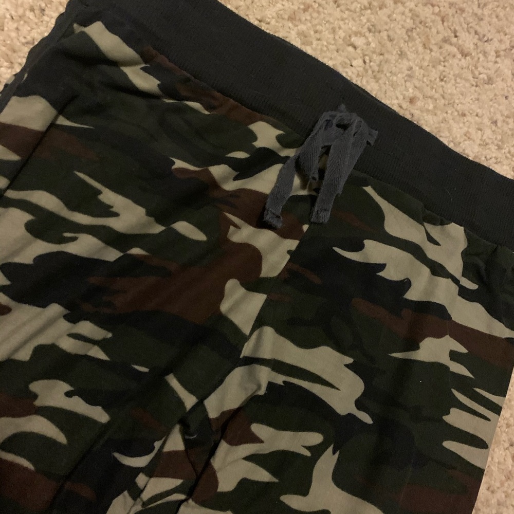 Army print joggers